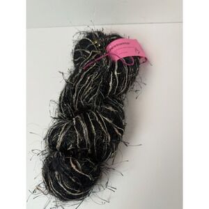 Ironstone Yarn Showstopper 3 Yarns Desert Flower Eyelash Mohair Midnight Sky